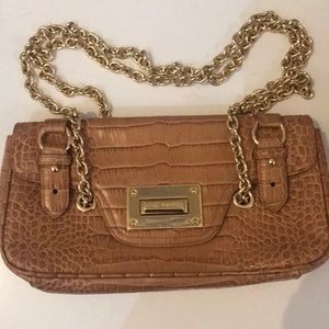 Tan crocodile Ralph Lauren’s handbag